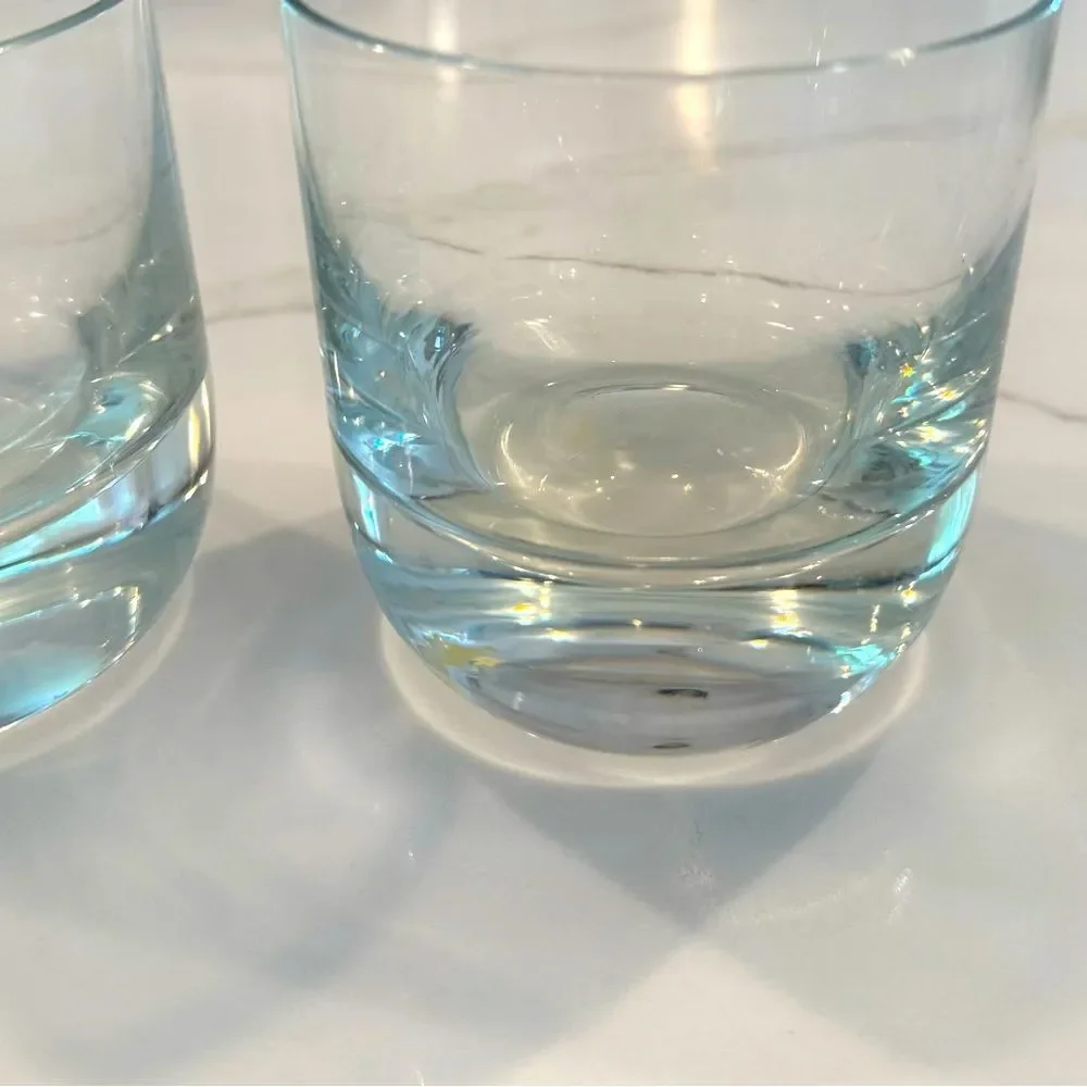 Elegant and Solud Clear Glass Tumblers Set